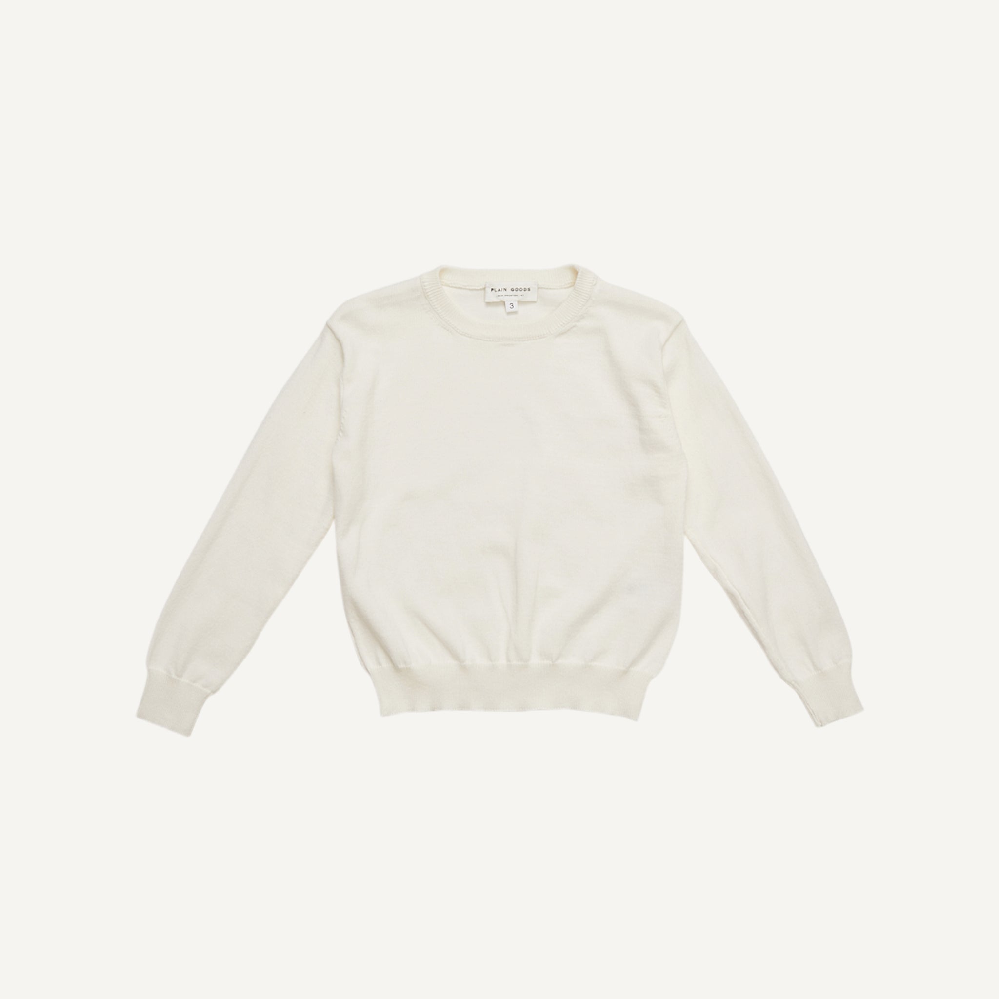 PLAIN GOODS COTTON SWEATER