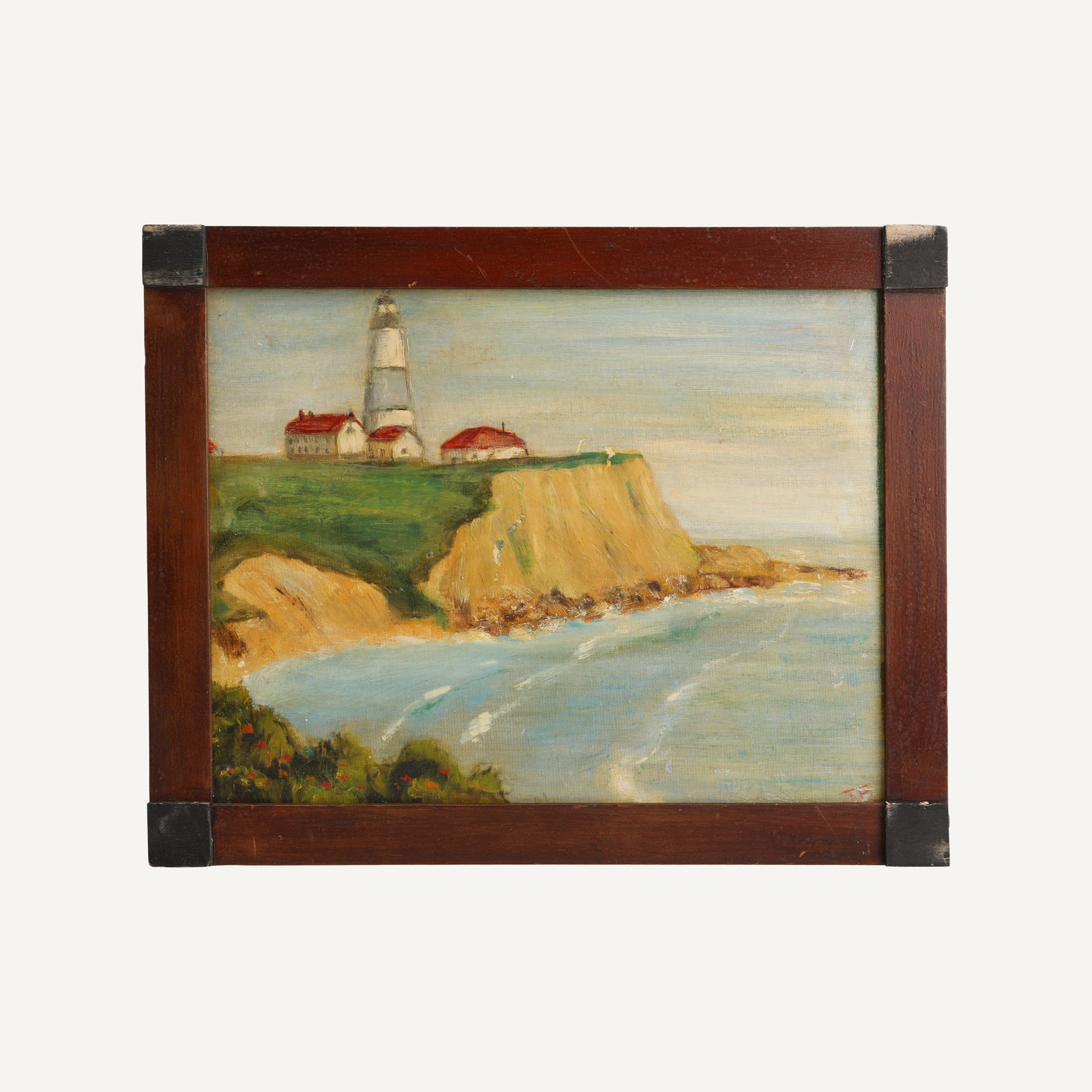 VINTAGE MONTAUK POINT PAINTING