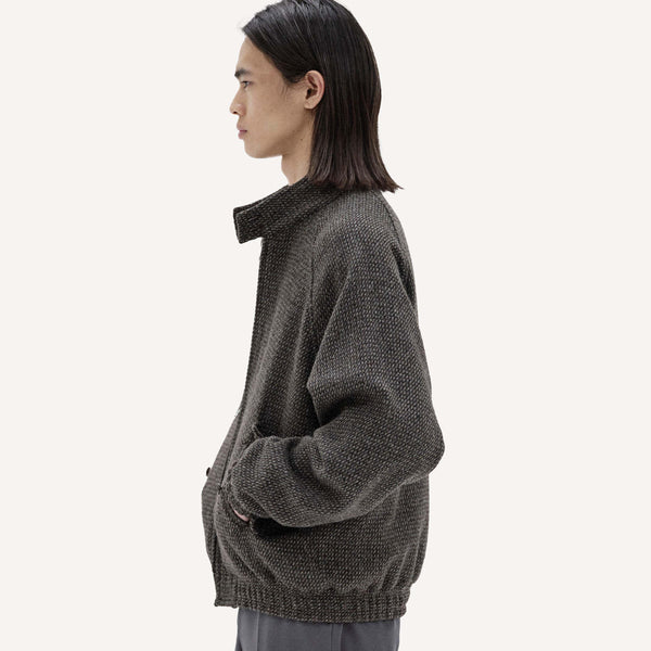 AURALEE TWEED ZIP BLOUSON – PLAIN GOODS