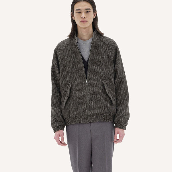 AURALEE TWEED ZIP BLOUSON – PLAIN GOODS