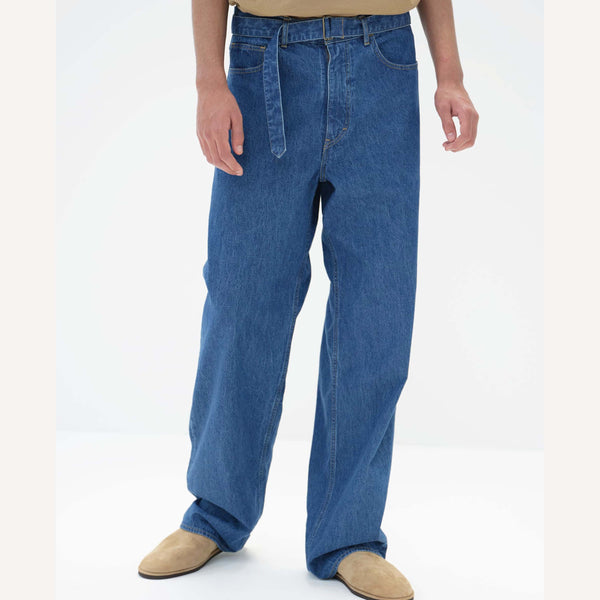 AURALEE SELVEDGE BELTED DENIM – PLAIN GOODS