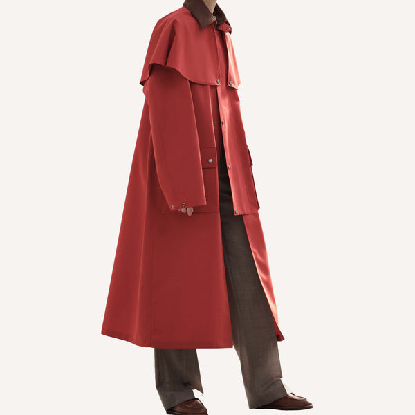 WASHED FINX CUPRO TWILL LONG COAT (A20AC01FC) | AURALEE