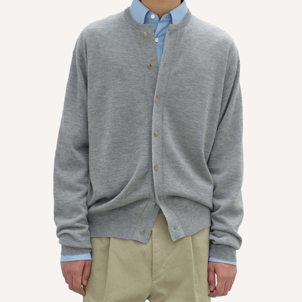 オーラリー　HARD TWIST CASHMERE KNIT CARDIGAN AURALEE HARD TWIST CASHMERE CARDIGAN – PLAIN GOODS