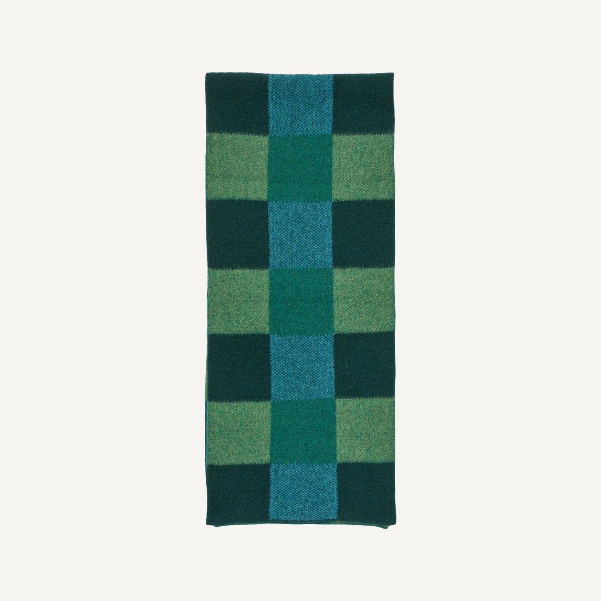 TOAST COLOR BLOCK WOOL SCARF