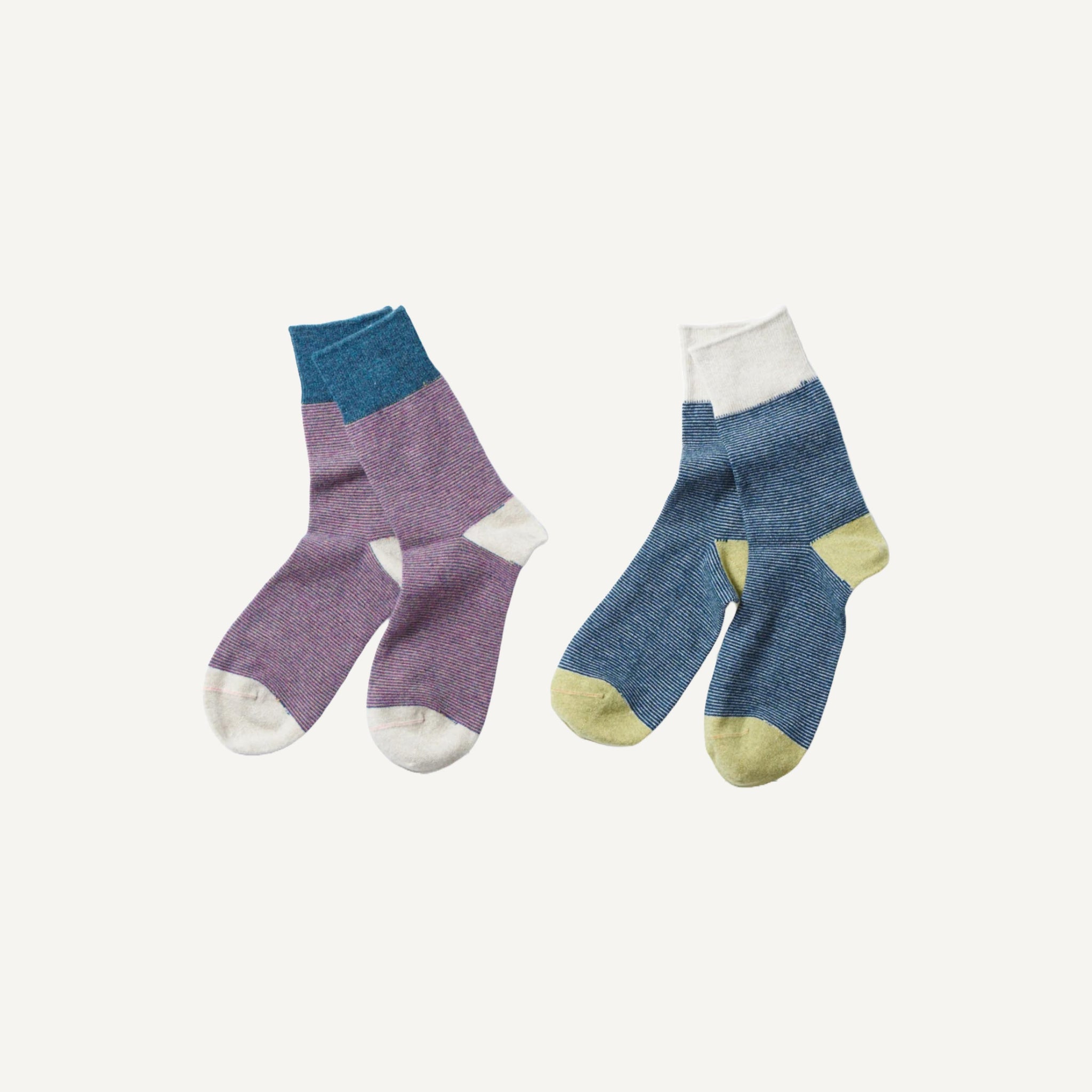 ROTOTO WOOL STRIPE SOCKS