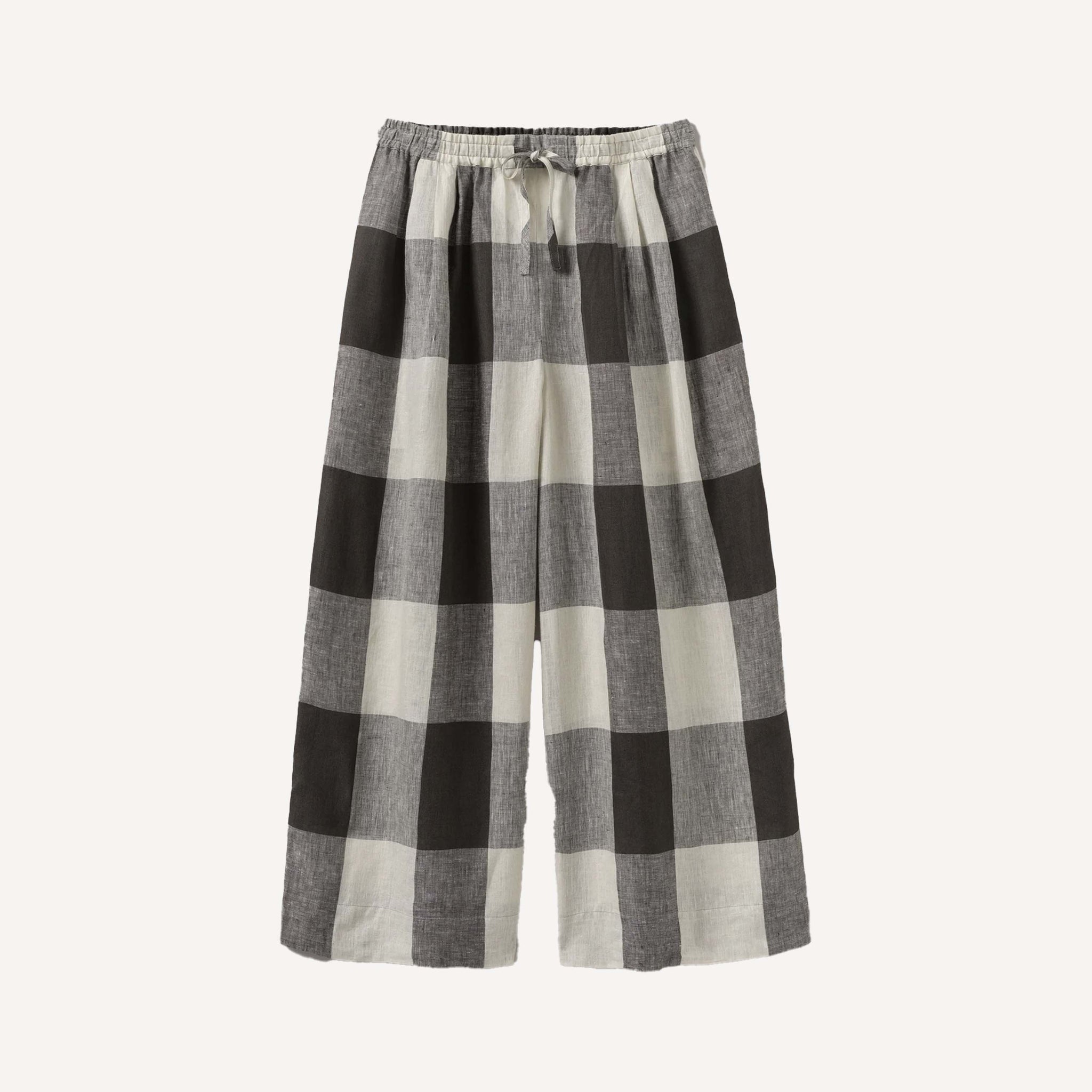 TOAST GINGHAM LINEN PANTS
