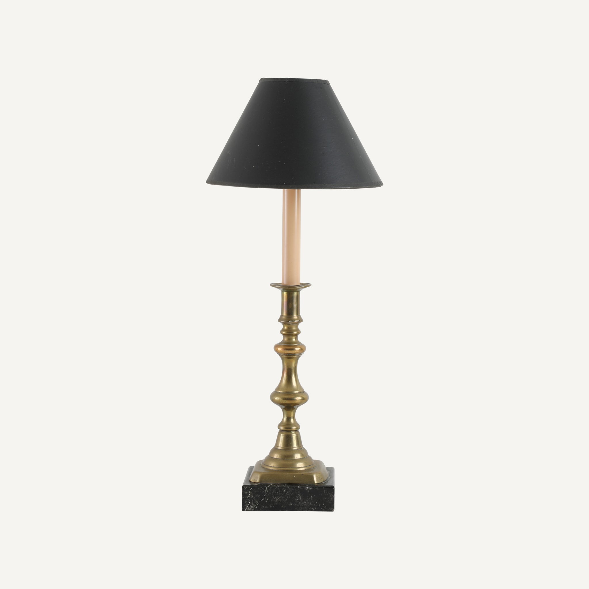 ANTIQUE BRASS CANDLESTICK LAMP