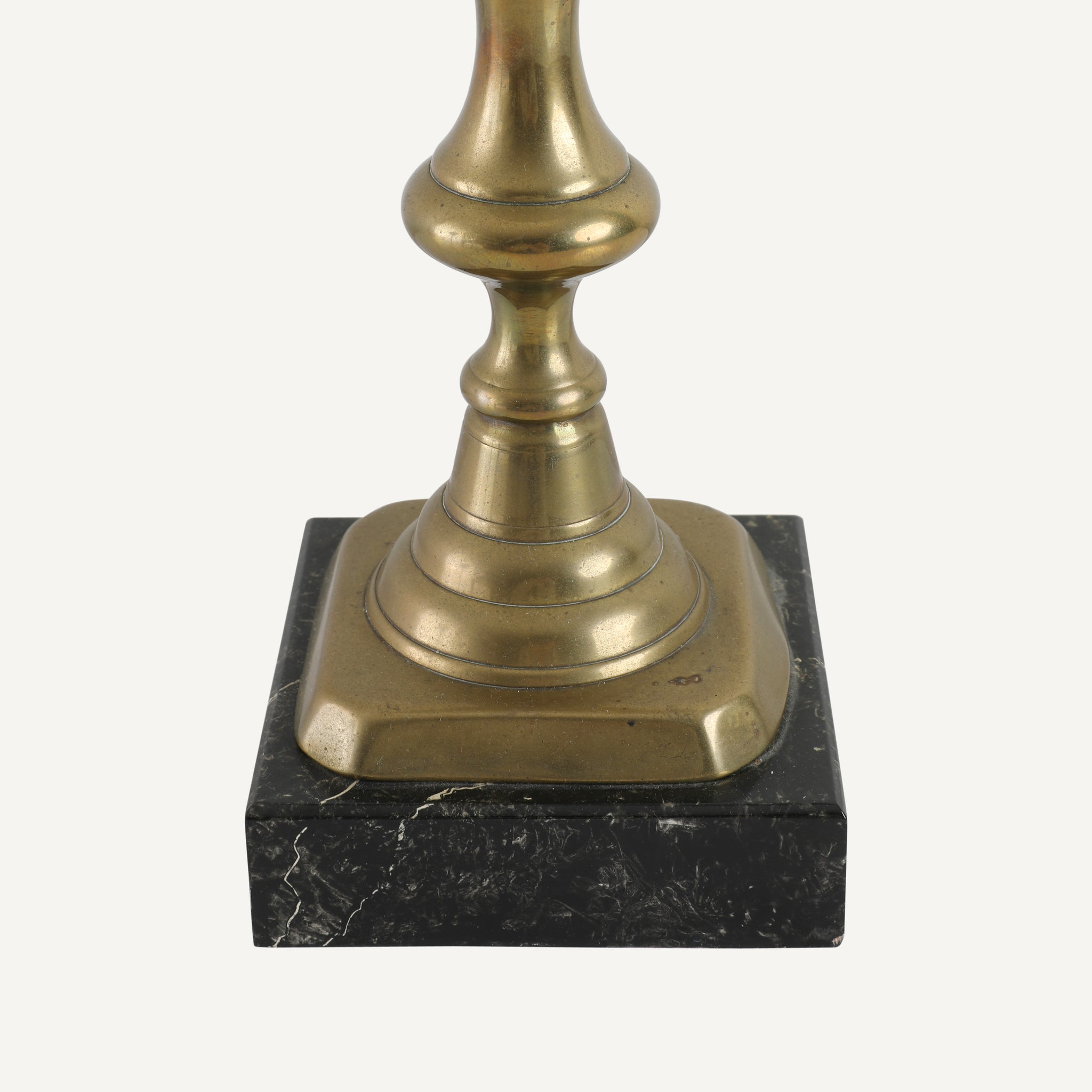 ANTIQUE BRASS CANDLESTICK LAMP