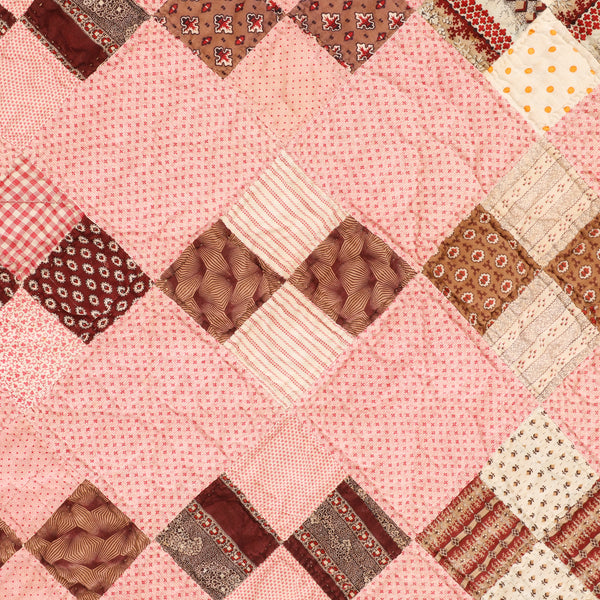よしよし　　　OLD CALICO PATCH WORK QUILT Antique Patchwork Calico Quilt – Wendy Addison Studio