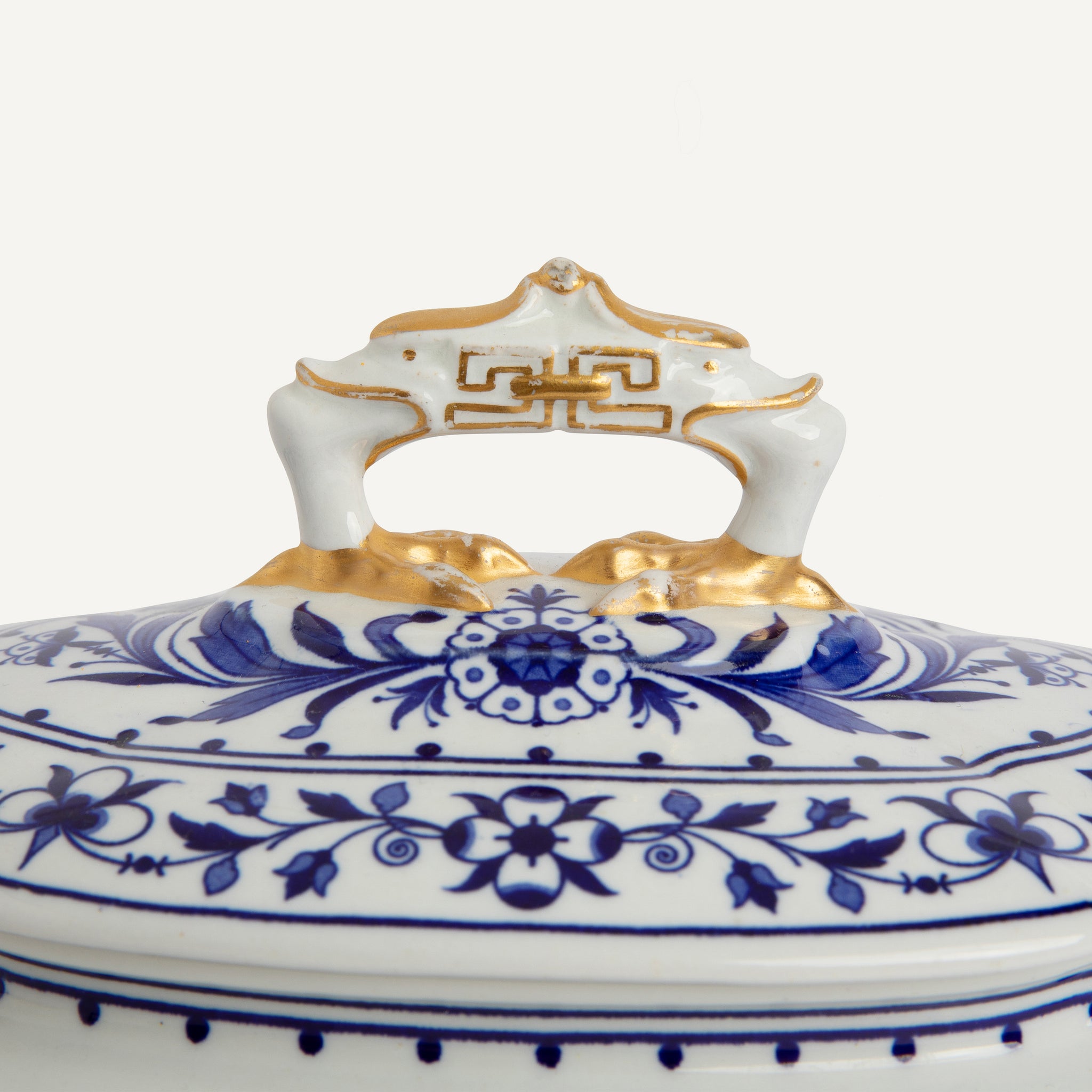 VINTAGE ROYAL WORCESTER COVERED FOOTED SAUCE TUREEN