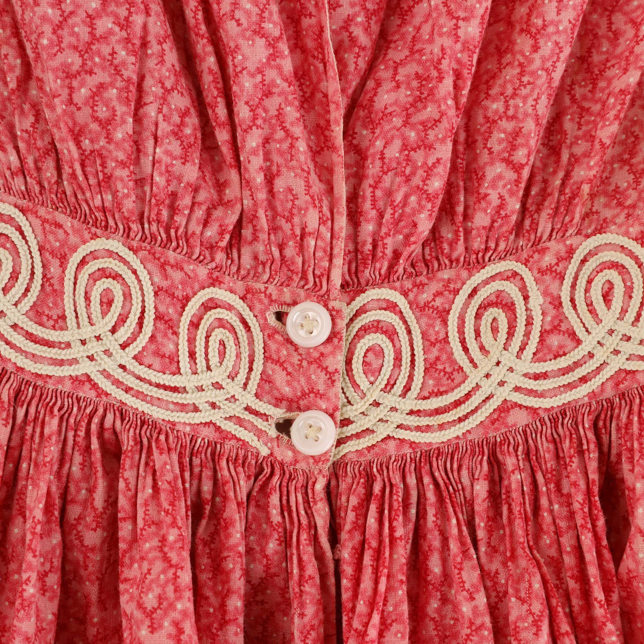 ANTIQUE CHINTZ DRESS