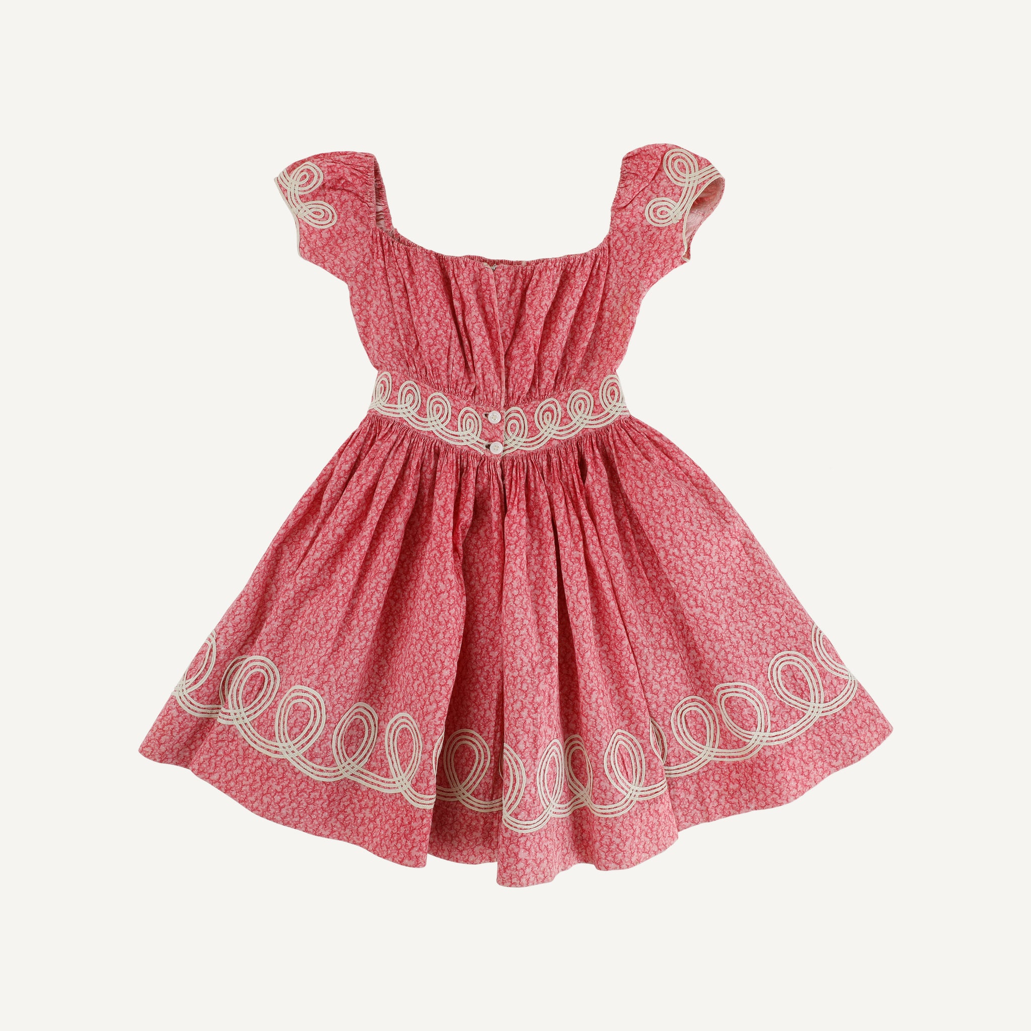 ANTIQUE CHINTZ DRESS