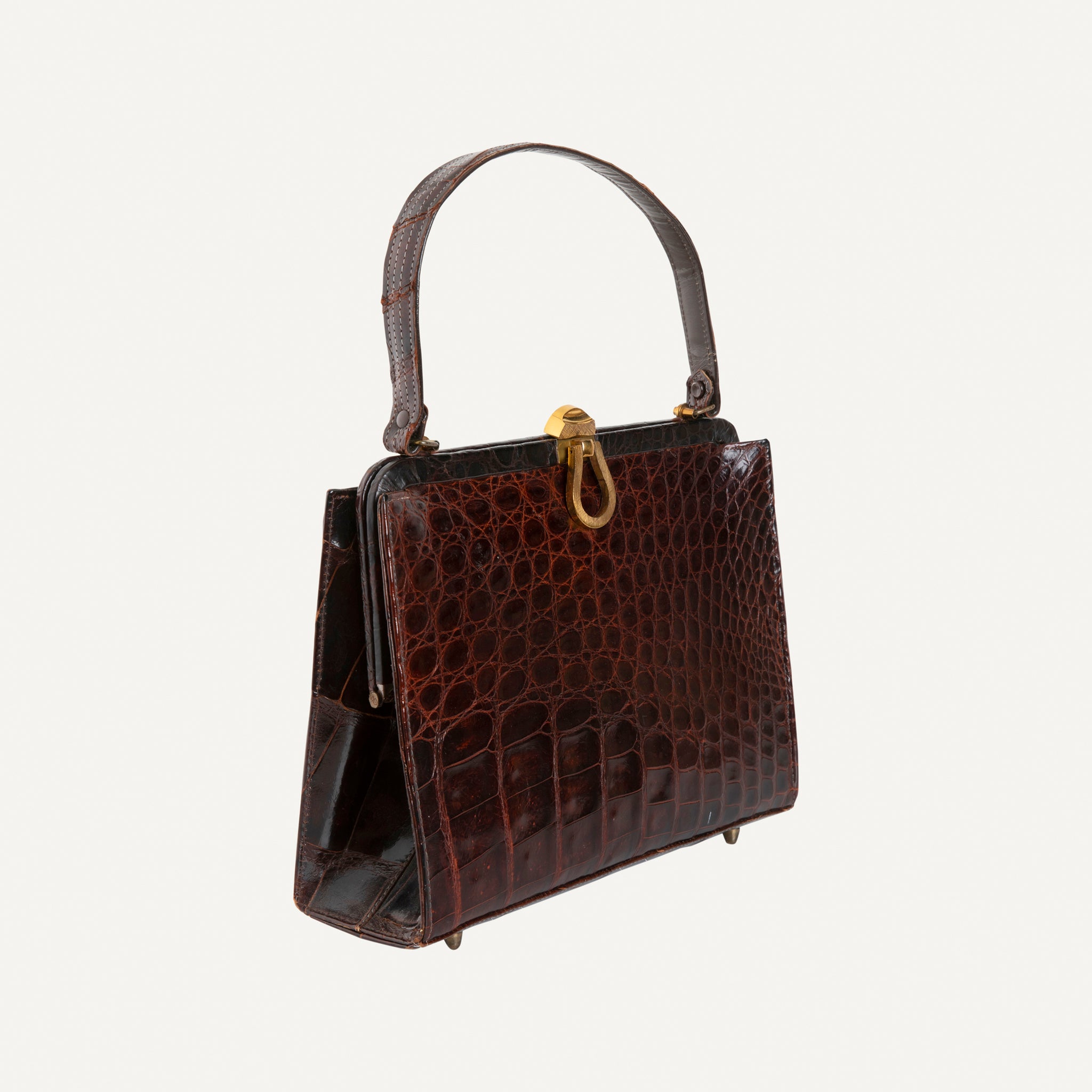 VINTAGE ALLIGATOR HANDBAG