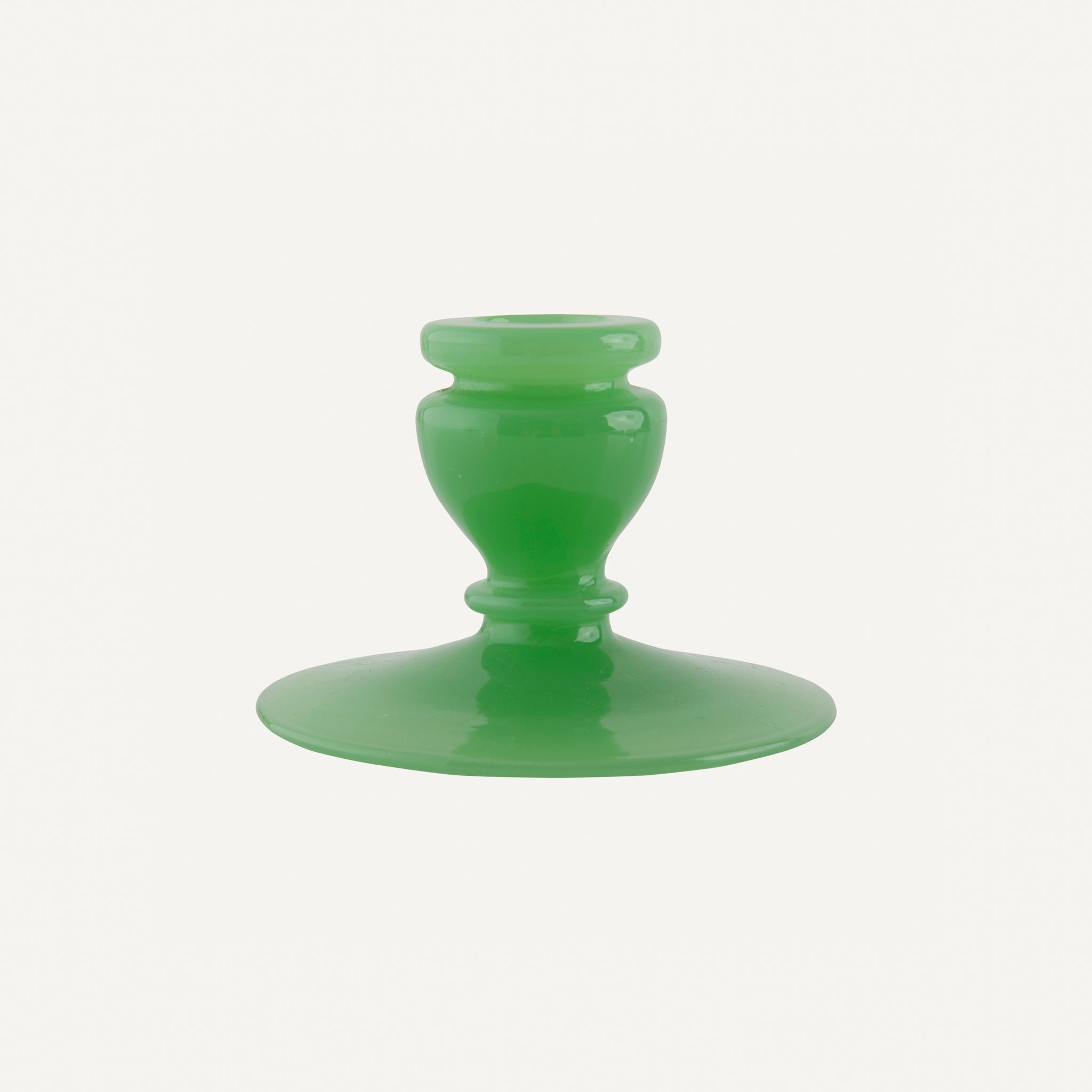 ANTIQUE OPALINE CANDLESTICK