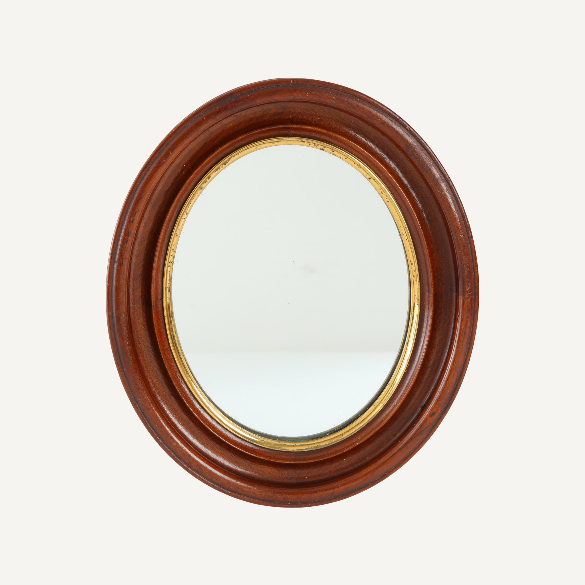 ANTIQUE OVAL FRAMED MIRROR