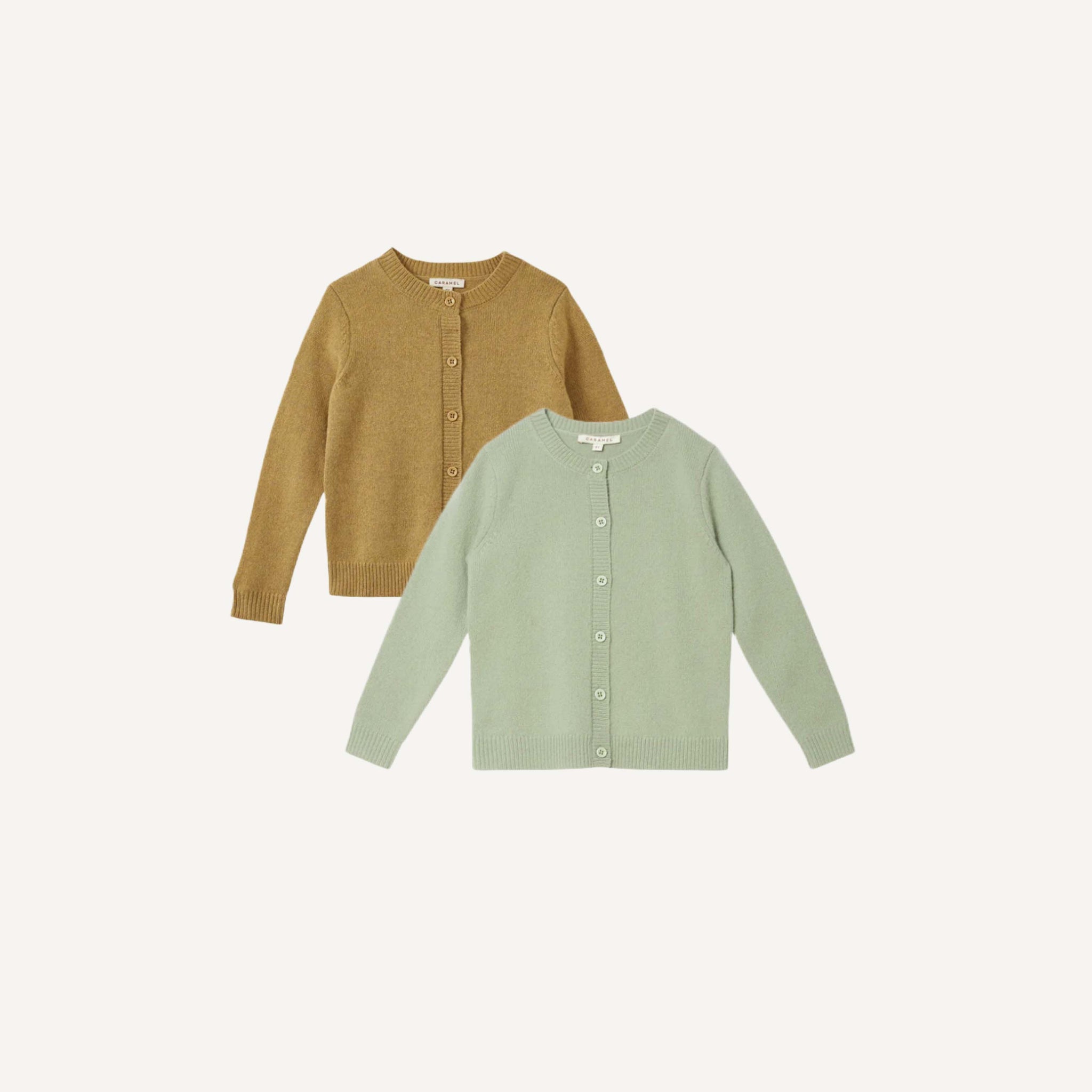 CARAMEL WOOL CARDIGAN