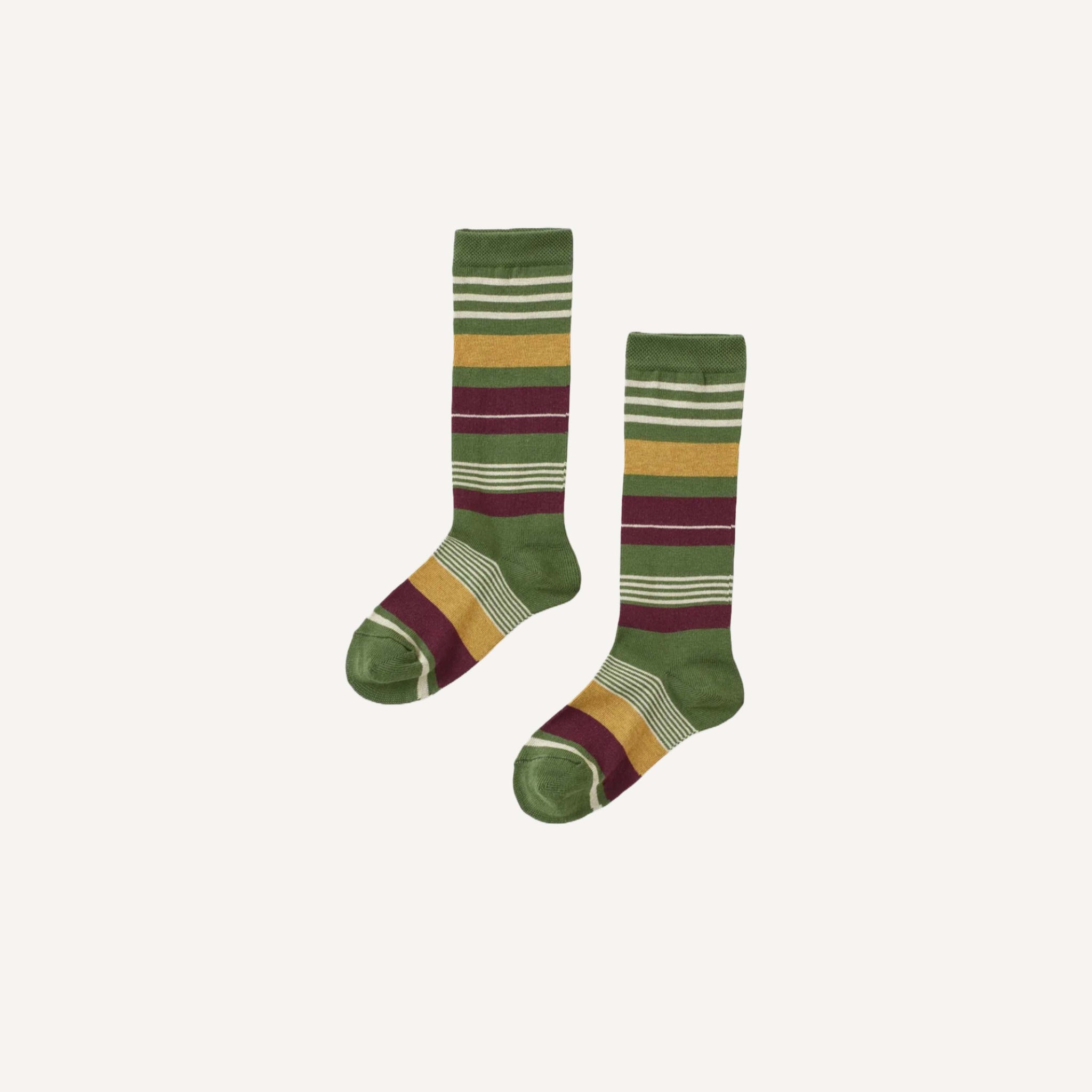 CARAMEL STRIPED KNEE SOCK
