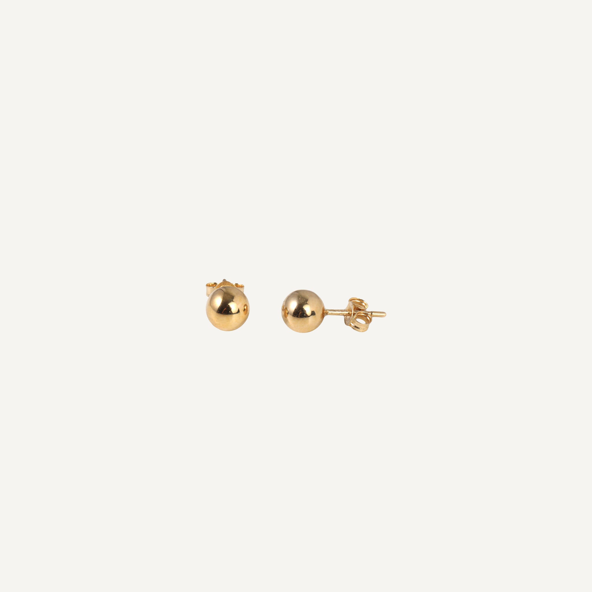 ESTATE GOLD BALL EARRINGS