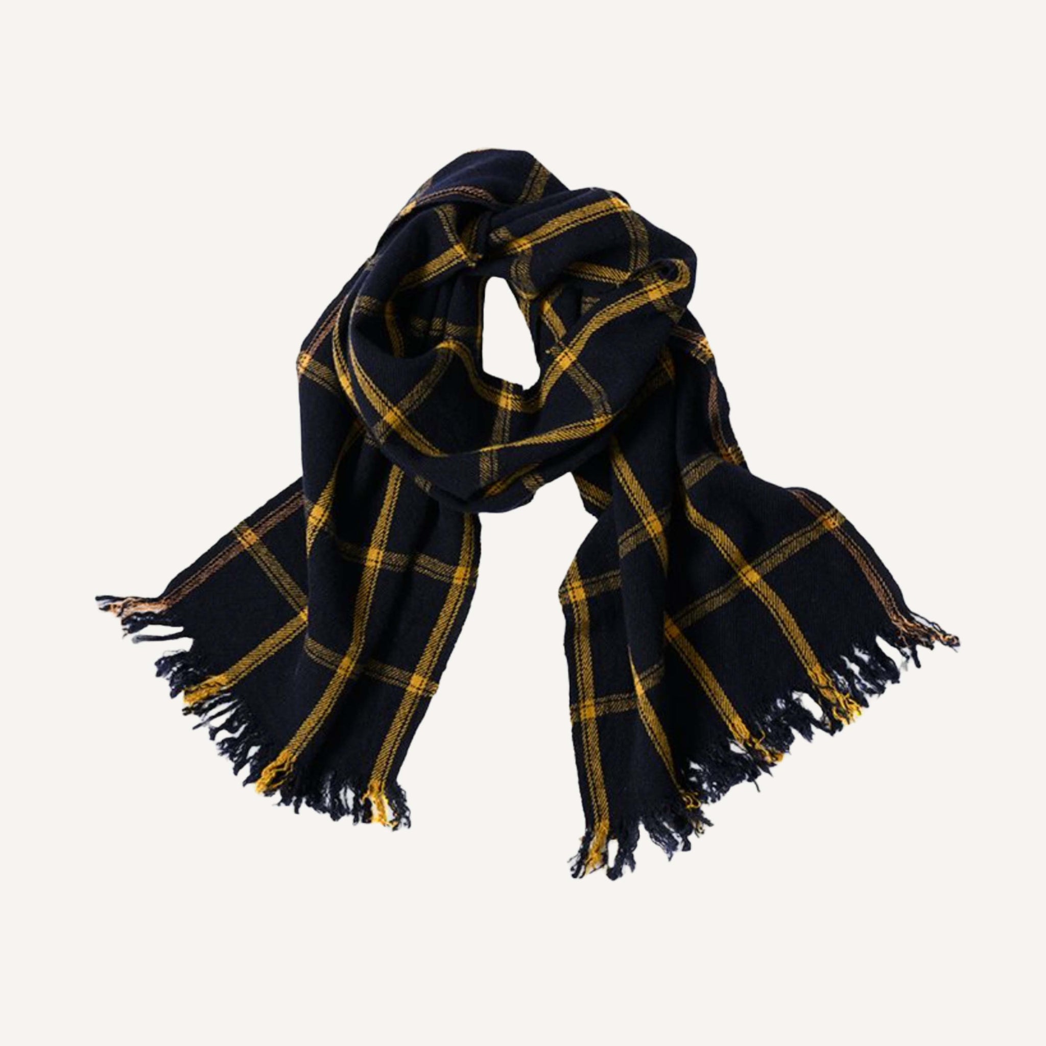 MARGARET HOWELL GRID CHECK SCARF