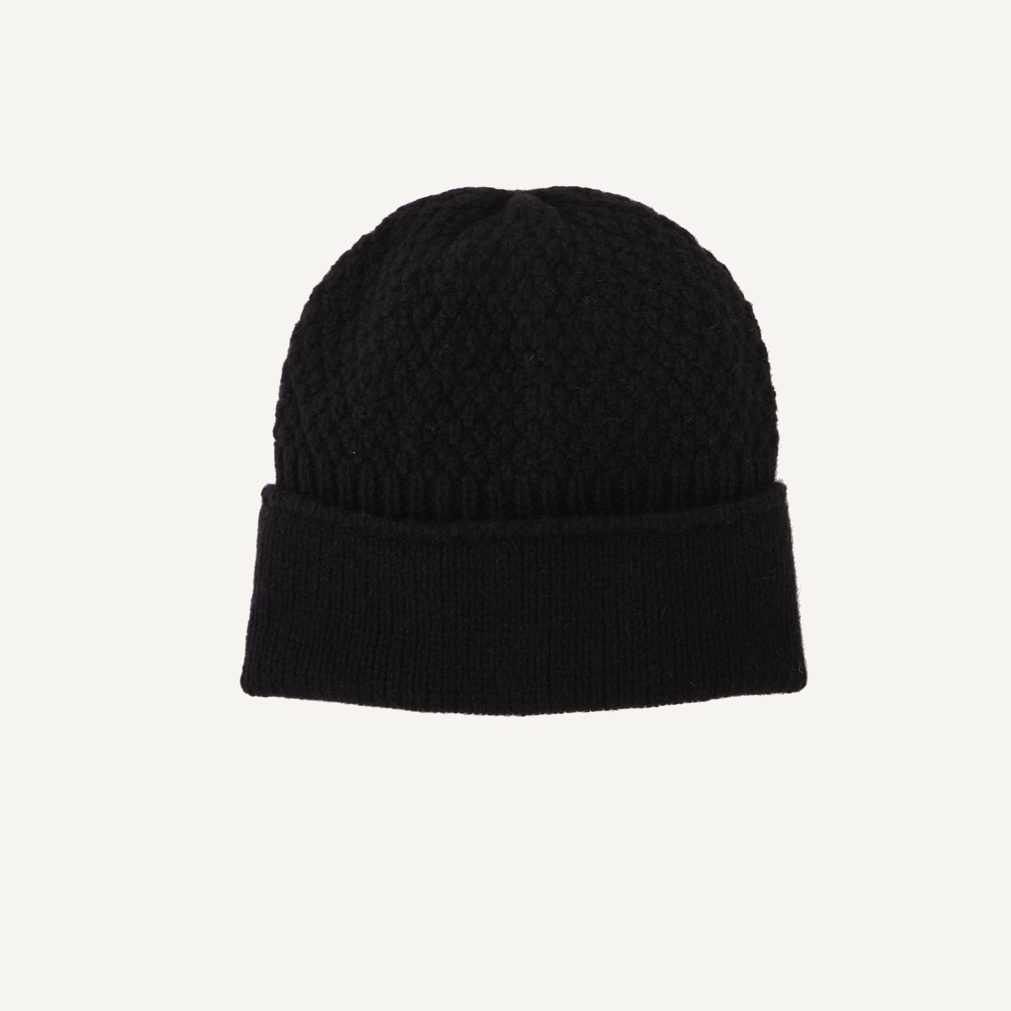 MATURE HA SEED STITCH KNIT CAP
