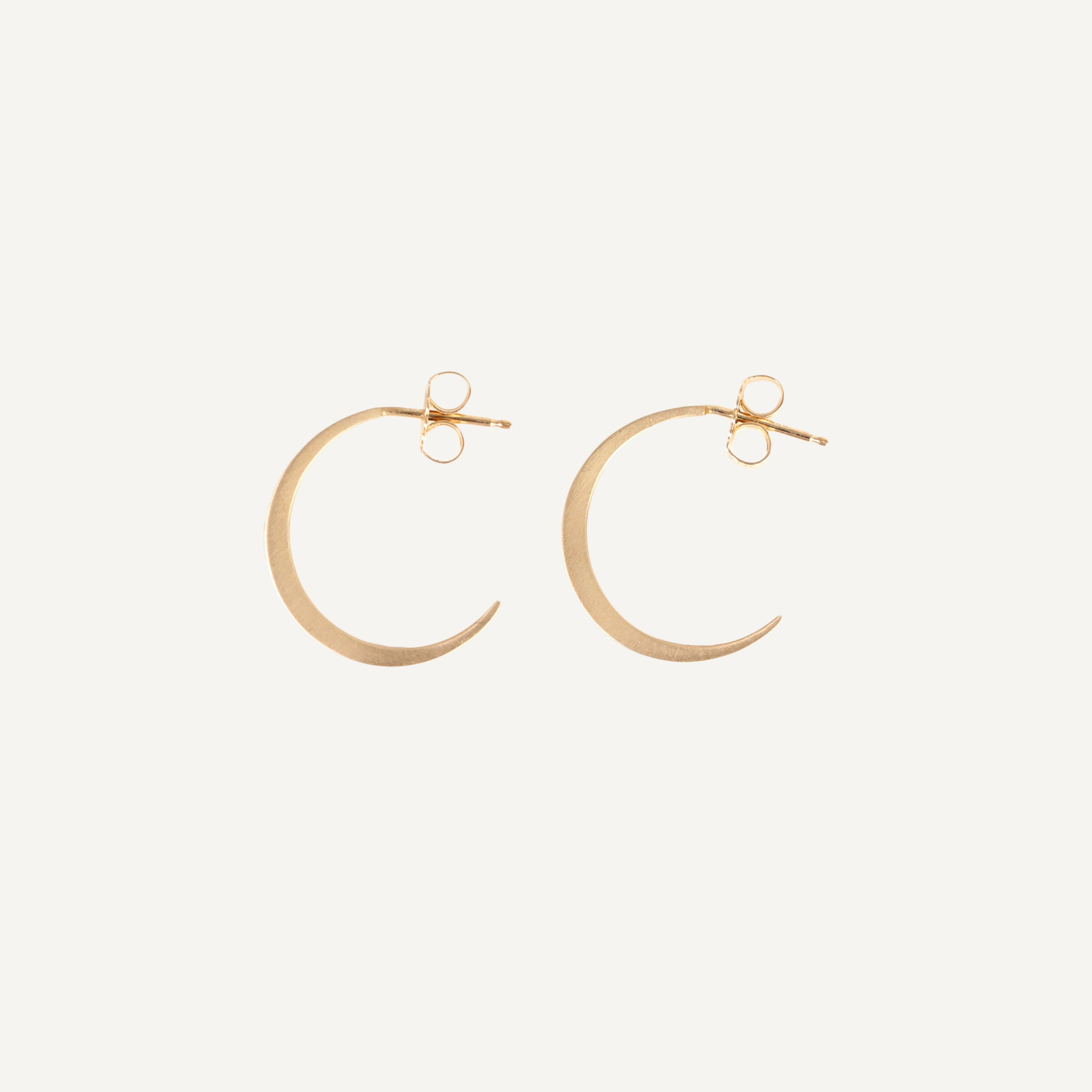 CRESCENT HOOP EARRINGS