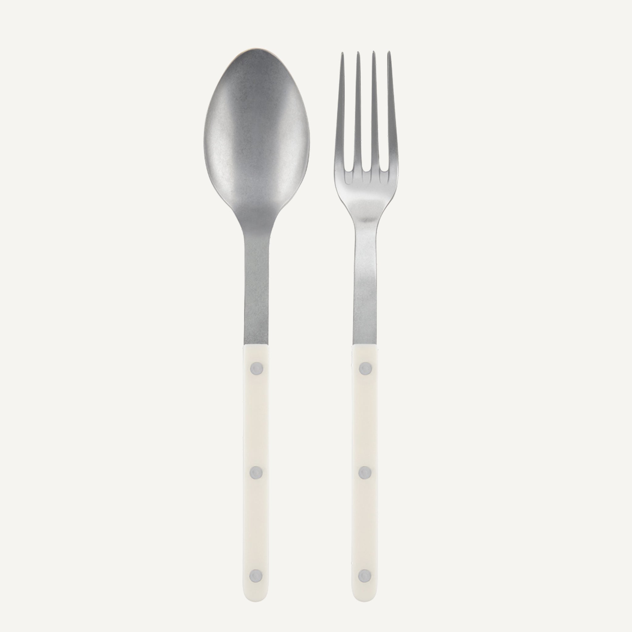 FRENCH IVORY 2-PIECE SERVING SET
