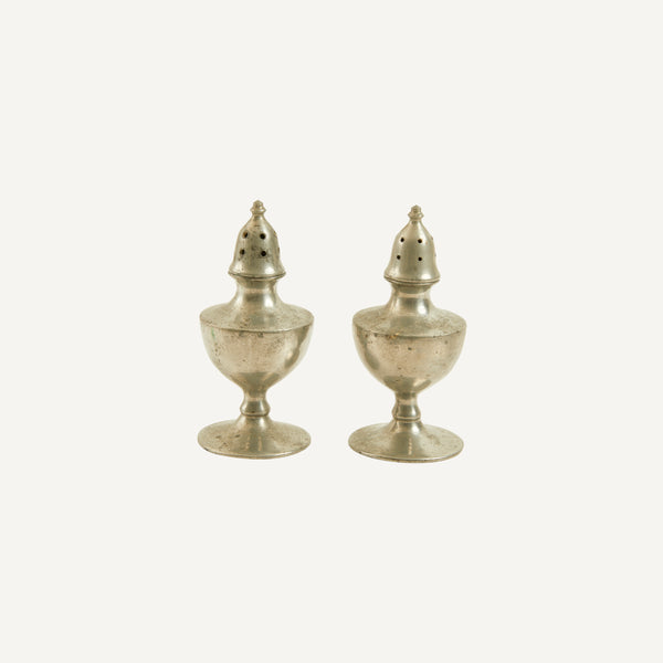 PEWTER SALT & PEPPER SHAKERS