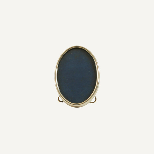 ANTIQUE STERLING SILVER OVAL PICTURE FRAME