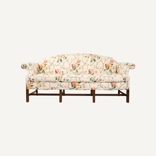 VINTAGE QUILTED CHINTZ SOFA