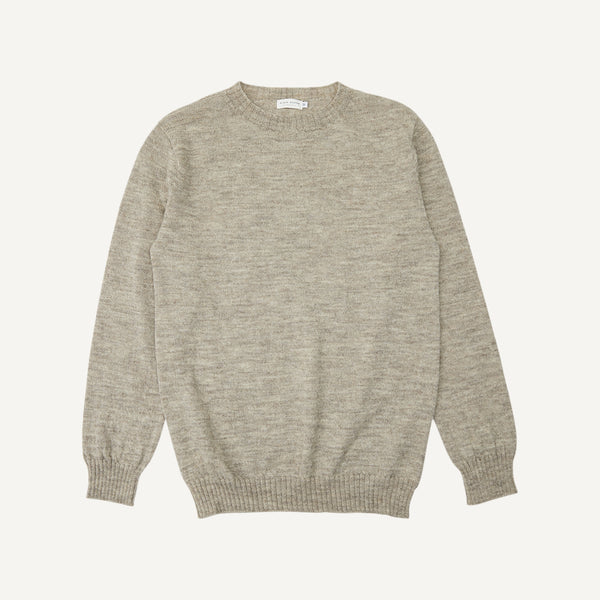 PLAIN GOODS RAW WOOL SWEATER