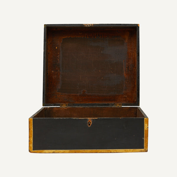 ANTIQUE PAINTED  BOX