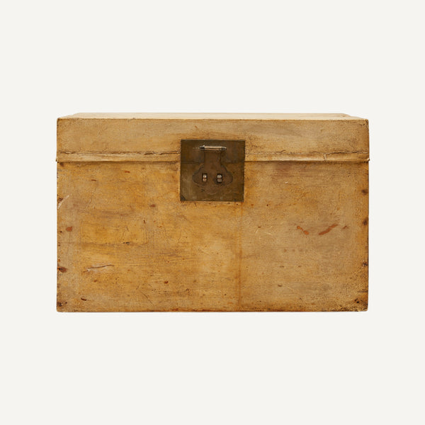 ANTIQUE GOATSKIN TRUNK