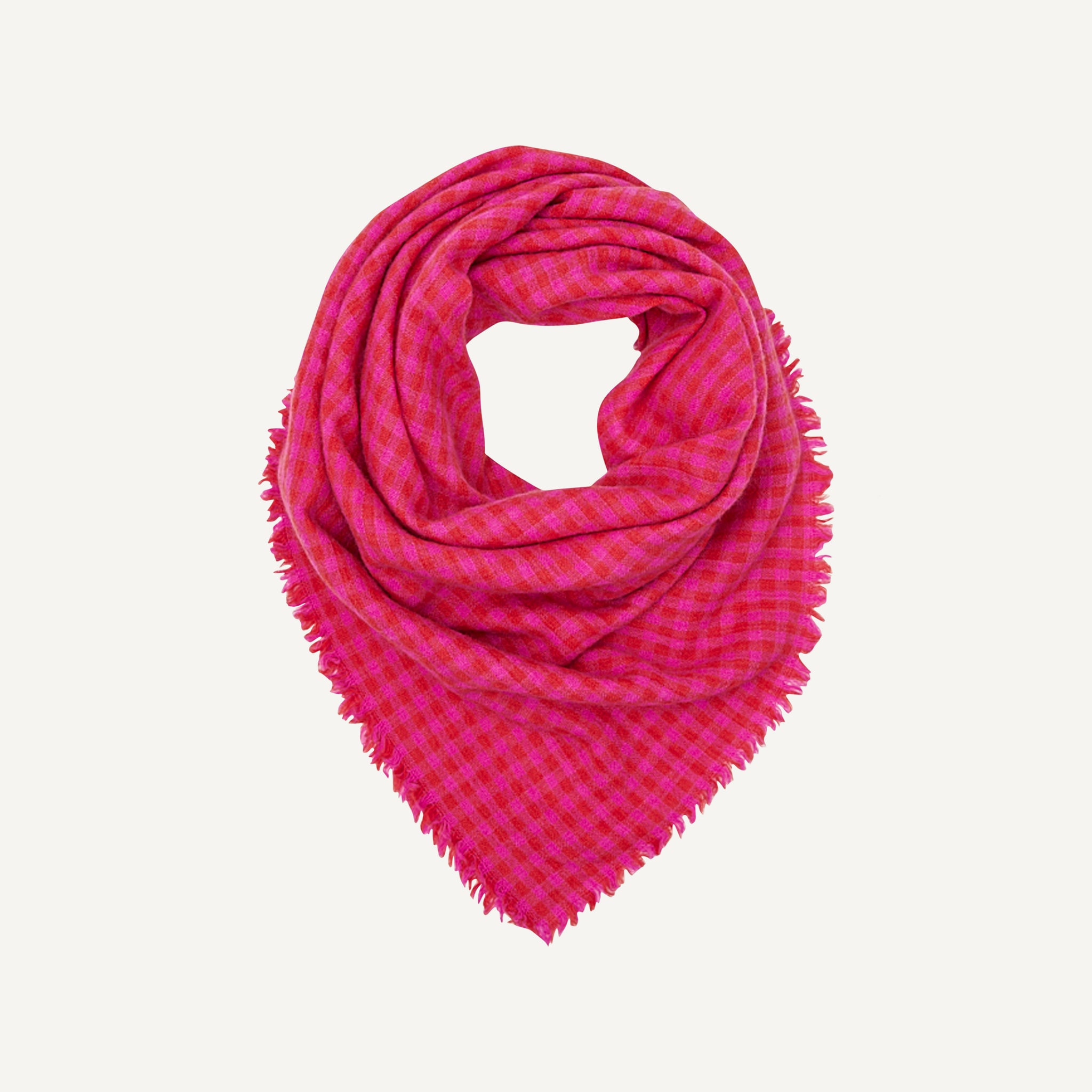 MAKIE CASHMERE CHECKED SCARF