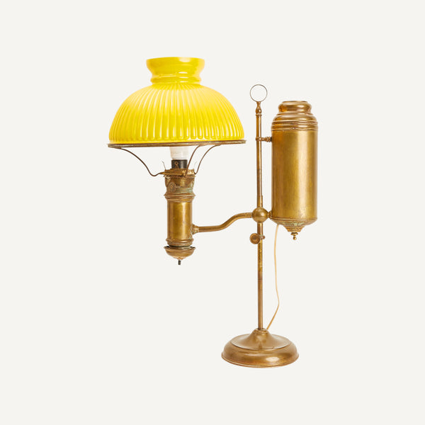 ANTIQUE EDWARD MILLER TASK LAMP