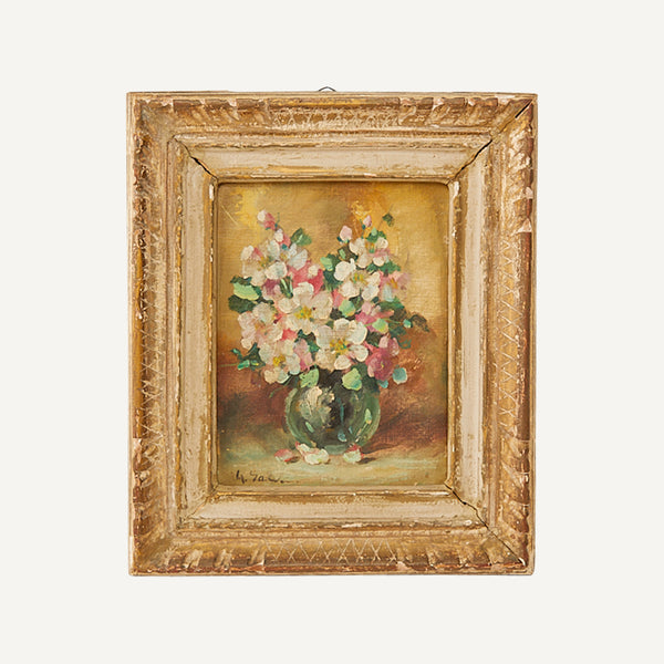 VINTAGE FLORAL STILL LIFE PAINTING