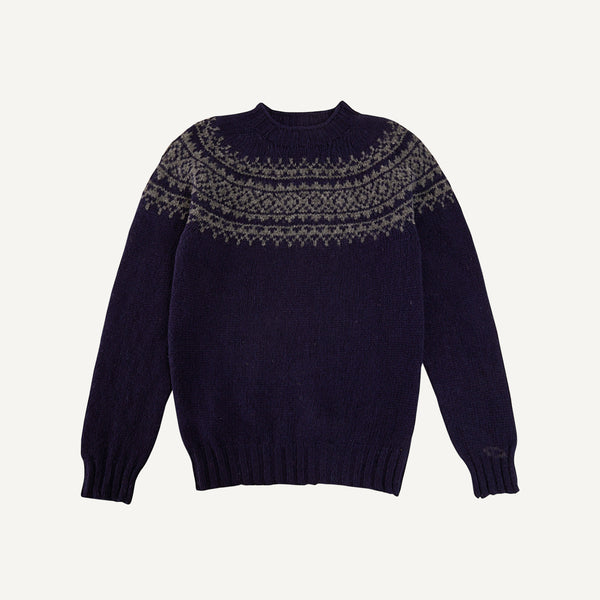 PLAIN GOODS FAIR ISLE SHETLAND SWEATER