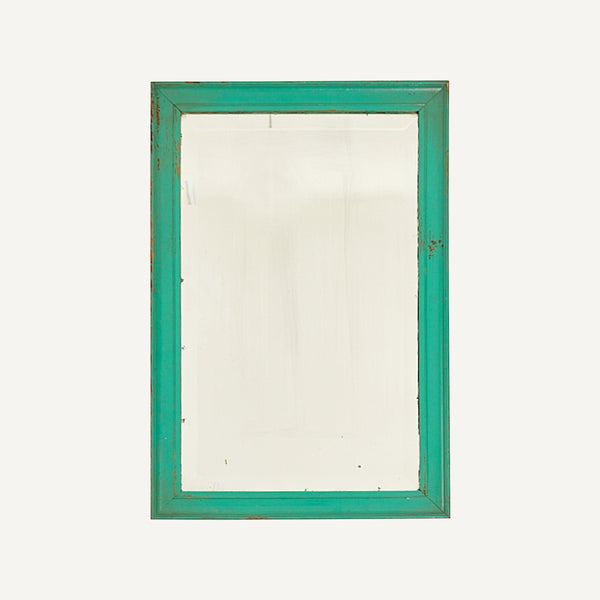 VINTAGE MIRROR WITH PAINTED FRAME
