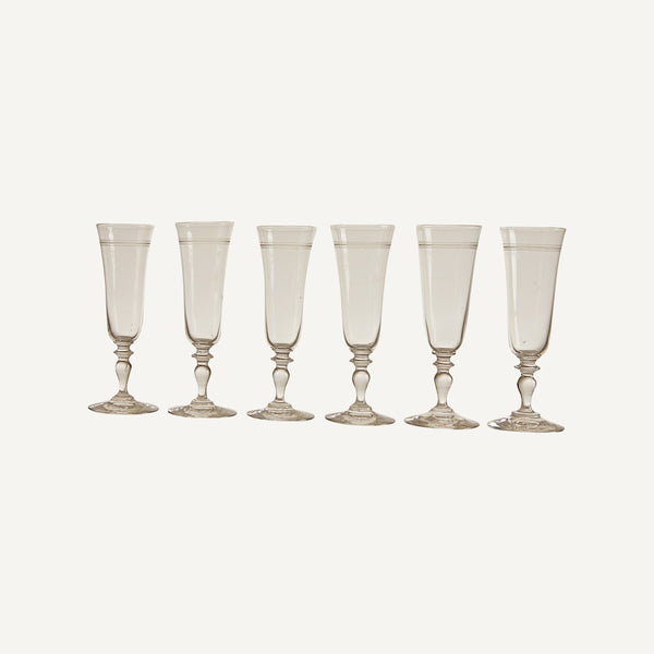 ANTIQUE CHAMPAGNE FLUTES