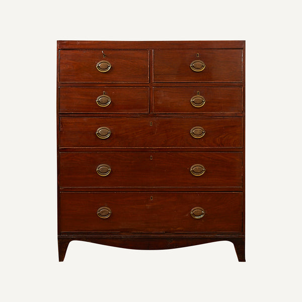 ANTIQUE MAHOGANY CHEST OF DRAWERS