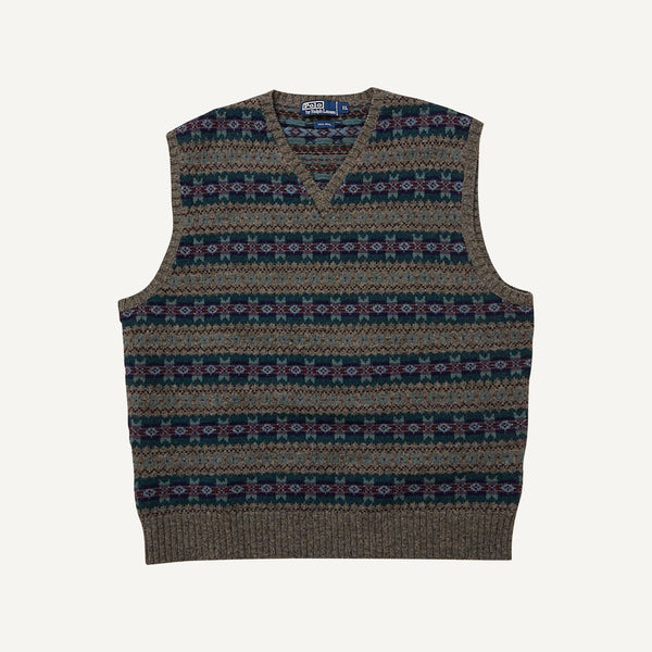 VINTAGE POLO RALPH LAUREN  + PLAIN GOODS SWEATER VEST