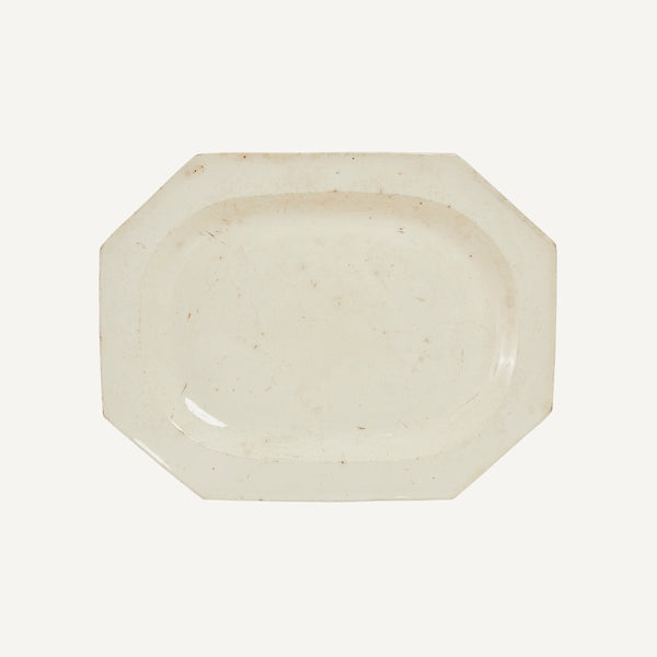 ANTIQUE CREAMWARE PLATTER