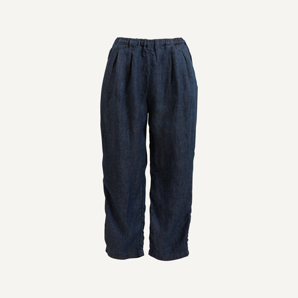 APUNTOB INDIGO DYED TROUSERS