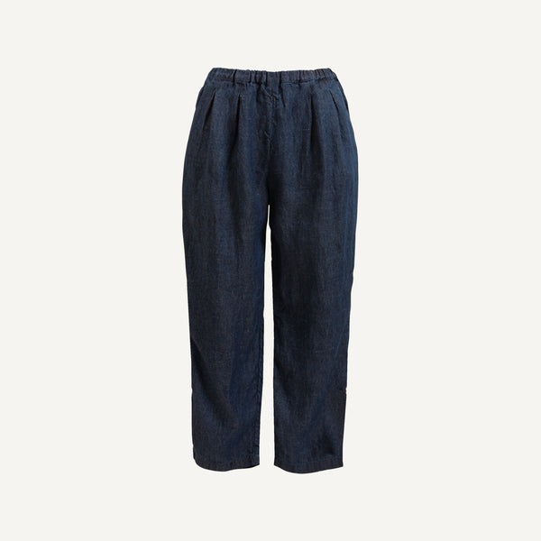 APUNTOB INDIGO DYED TROUSERS