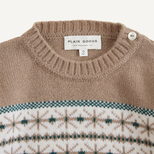 PLAIN GOODS CHILDREN'S FAIR ISLE SWEATER