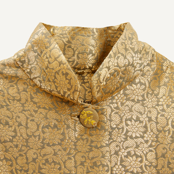 MAKU GOLD SILK BROCADE COAT