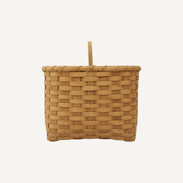 ANTIQUE SPLINT WOOD BASKET