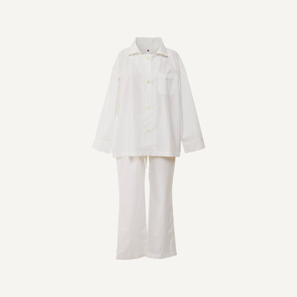DOMI WHITE OVERSIZED PAJAMA SET