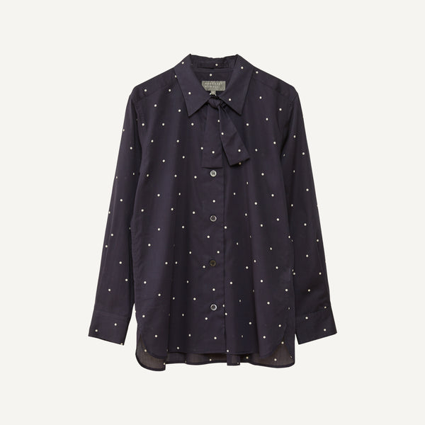 MARGARET HOWELL NECK TIE SHIRT