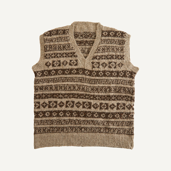 HAND KNIT FAIRISLE VEST