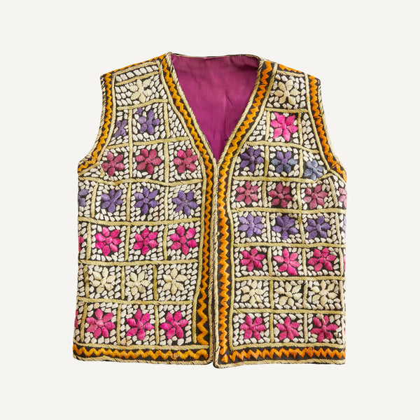 VINTAGE EMBROIDERED VEST